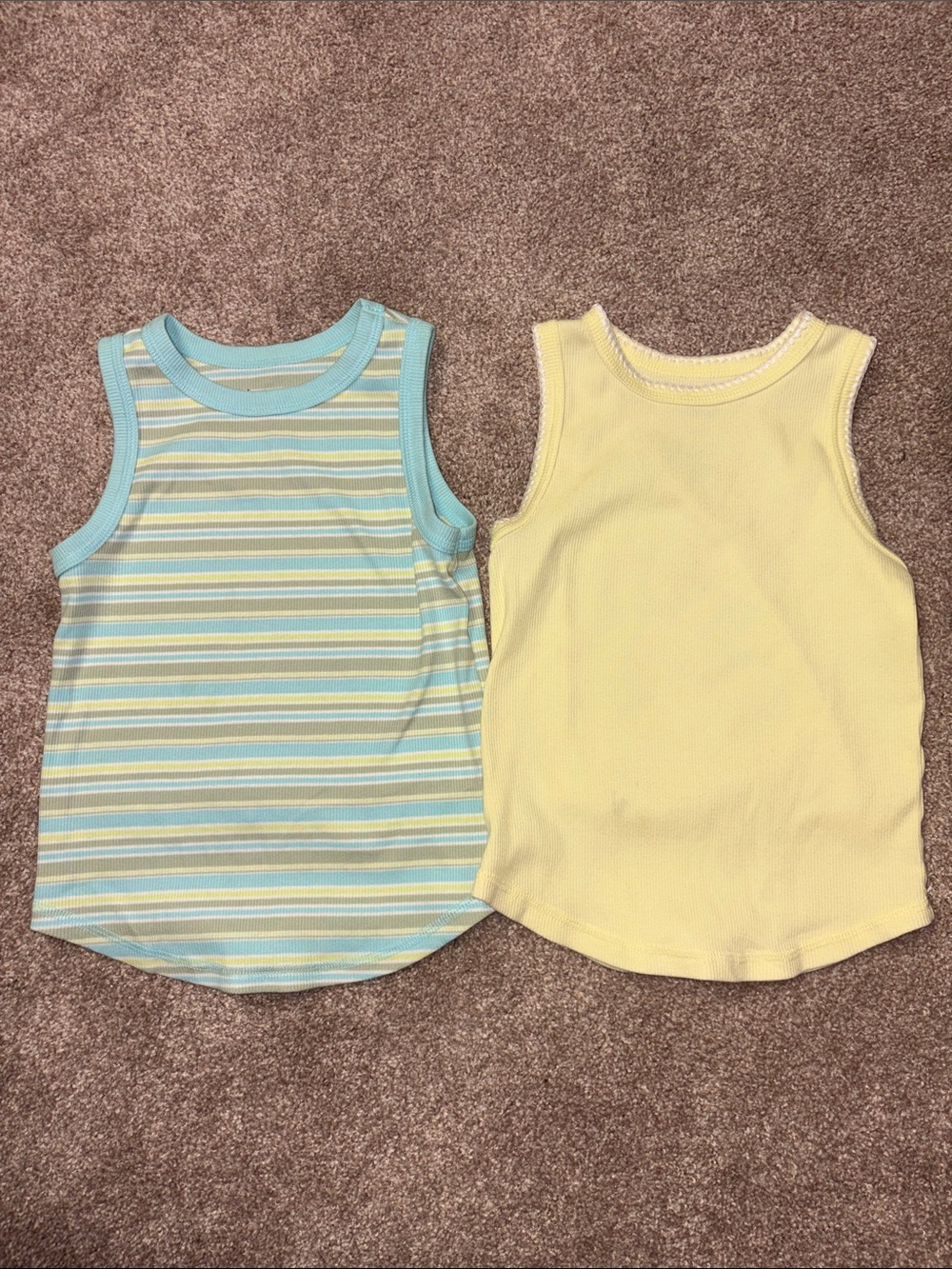 SO Girls (Medium 8) High Neck Ribbed Tank Tops